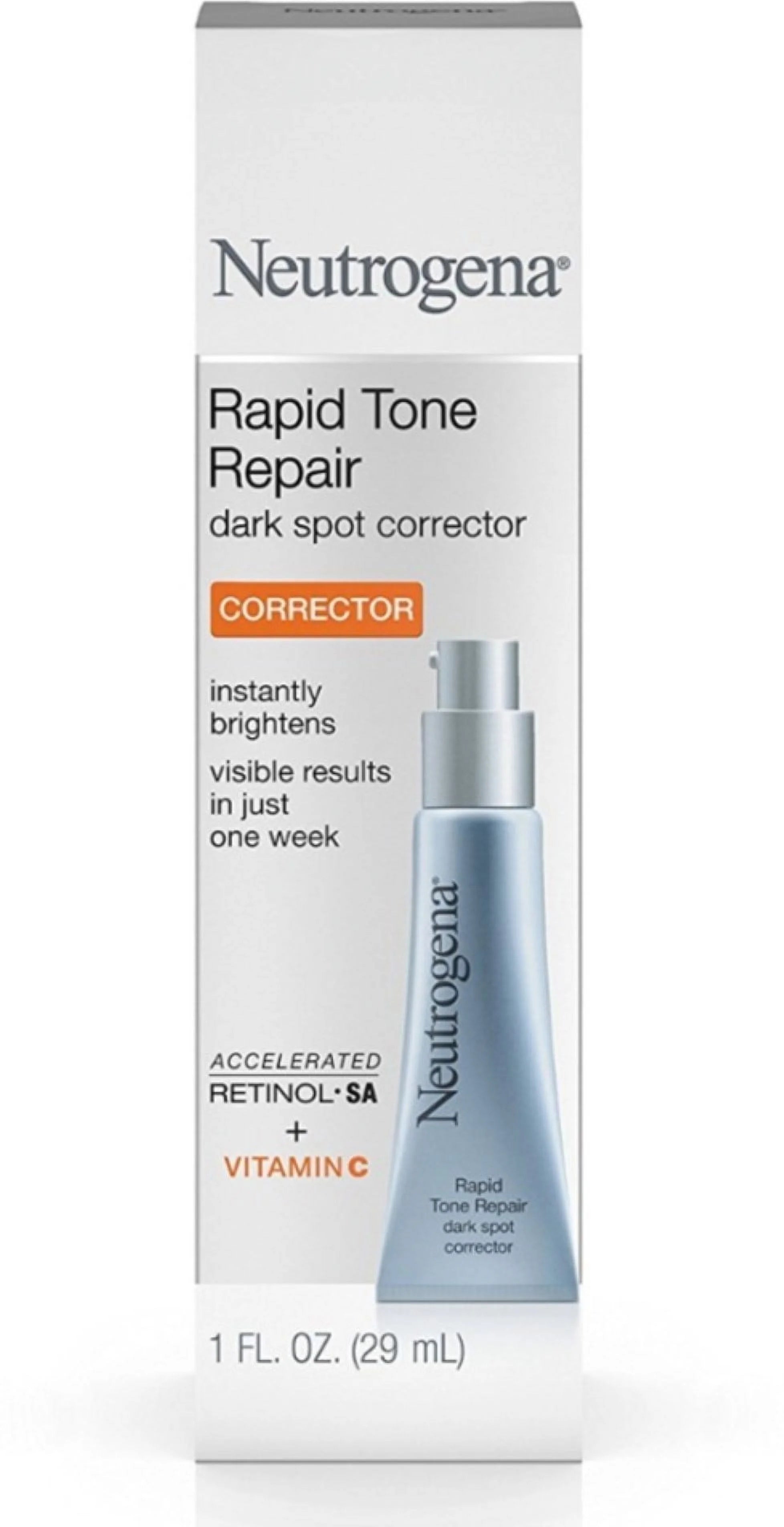 Neutrogena Rapid Tone Retinol + Vitamin C Spot Corrector, 1 oz, 2-Pack V62025