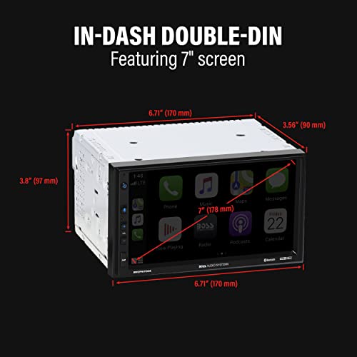 BOSS Audio Systems BCP62 6.2" Double Din Car Stereo with Apple CarPlay, Bluetooth, AM/FM I57328