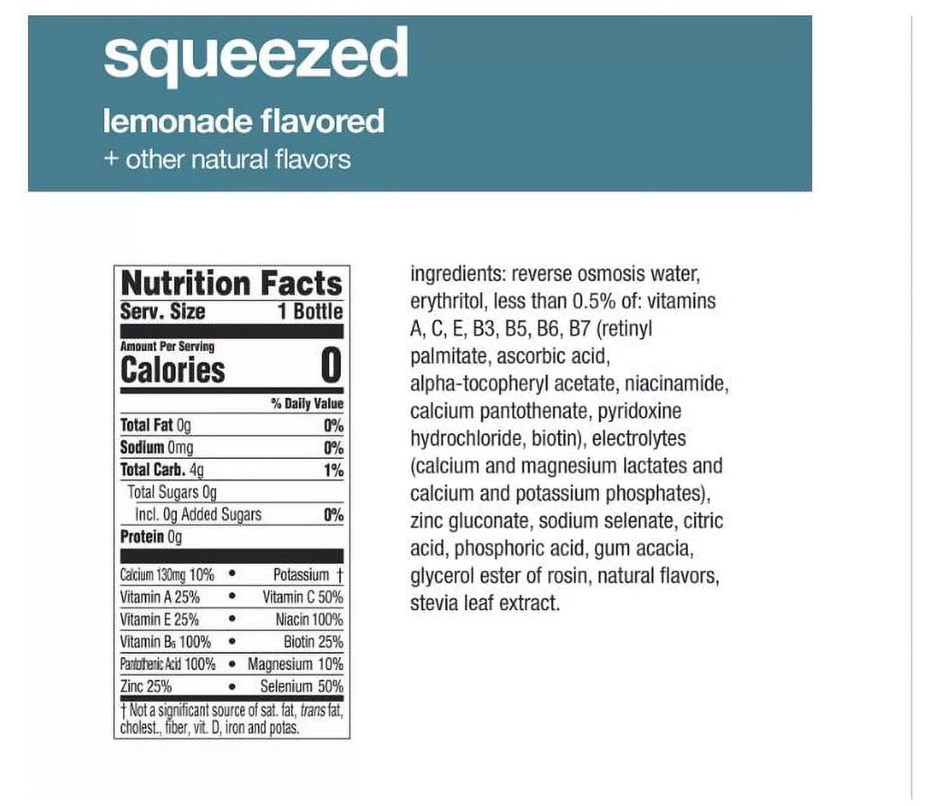Glaceau Vitaminwater Zero Variety Pack, 20 fl oz, 20 pk D9746