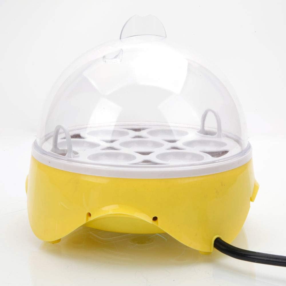 7-Egg Mini Poultry Electric Incubator Yellow P182494