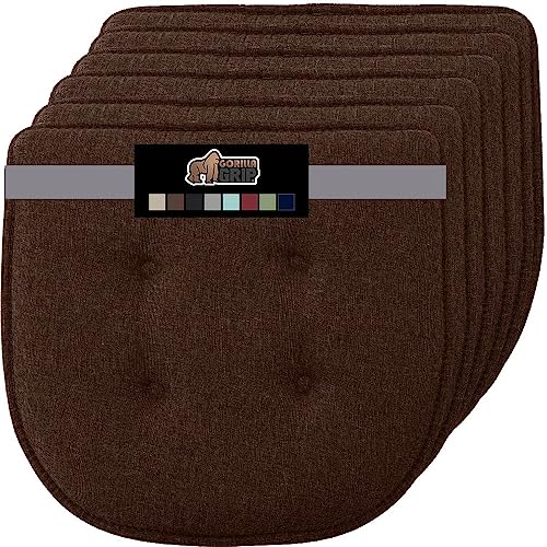 GORILLA GRIP Slip Resistant Chair Cushions, Memory Foam, Set of 2, Beige W525