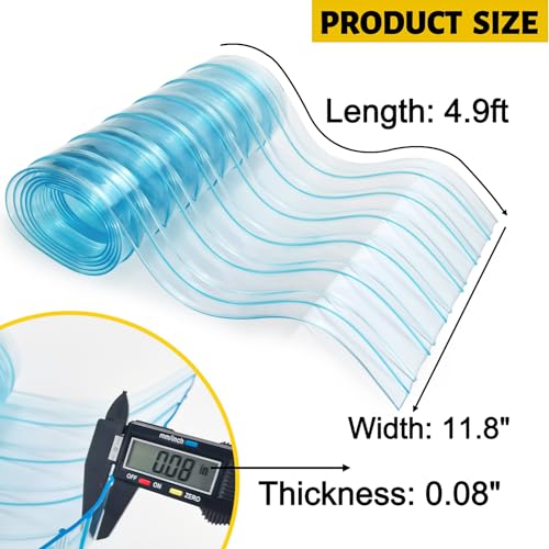Dog Door Replacement Flaps Plastic Vinyl Strip for DIY Dog or Cat Door V3460