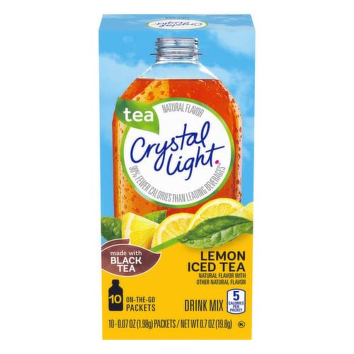 Crystal Light Lemon Iced Tea Powdered Drink Mix, 30 Packets W48915