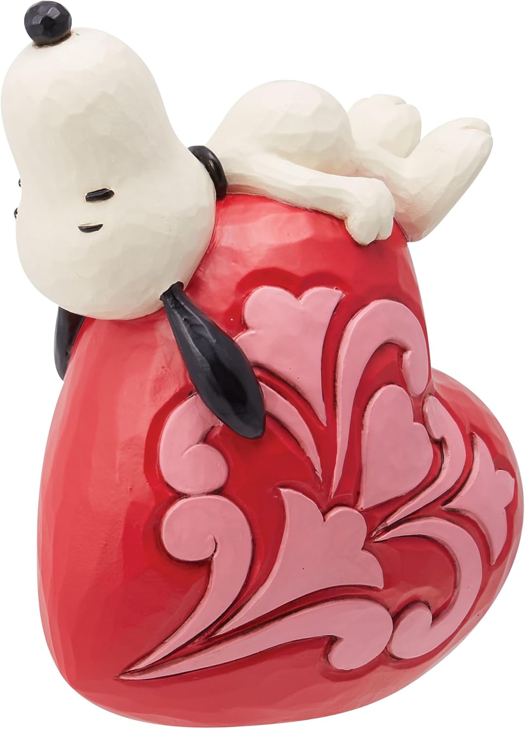 Enesco Peanuts by Jim Shore Snoopy Laying on Heart Figurine I28696