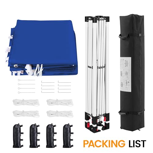 Yaheetech 10x10 Pop Up Canopy with 4 Removable Sidewalls, White F109731