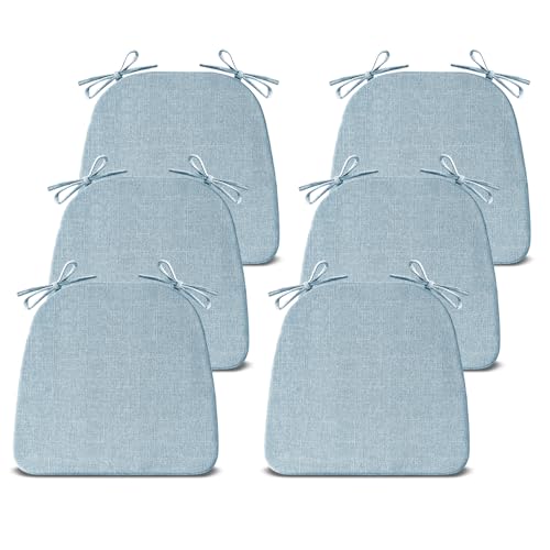 Chair Cushions for Dining Chairs Set of 4, Non Slip with Ties, Black H39445