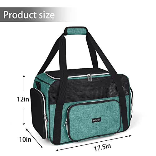 BAGLHER Pet Travel Carrier, Airline Approved Soft Sided Cat Dog Carrier, Green L586388