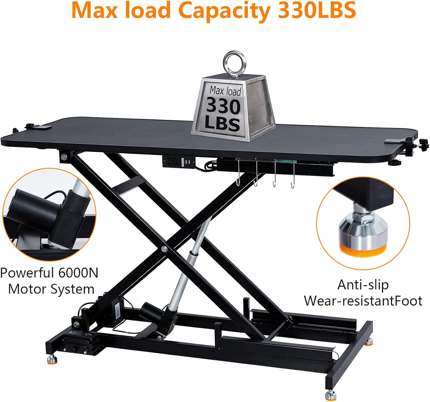 Hydraulic Dog Grooming Table for Pet, Heavy Duty, 350Lbs Capacity T285295