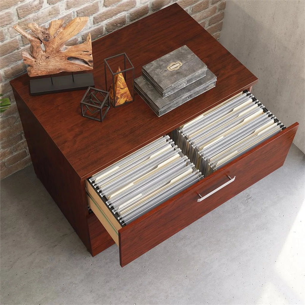 Pemberly Row Lateral Filing Cabinet, Engineered Wood, Classic Cherry K7659