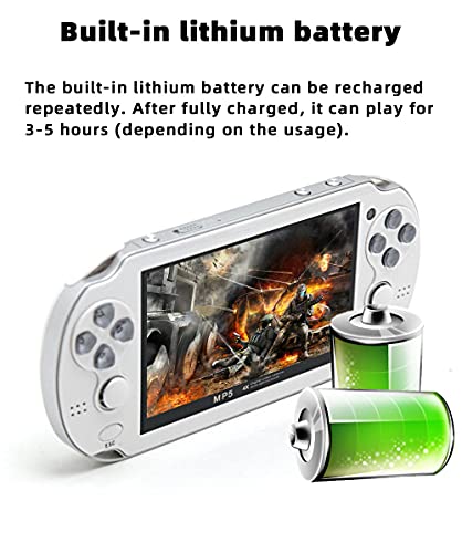 CZT Handheld Game Console 4.3 inch Double Joystick 8GB Retro Video Game Player (Black) S185938