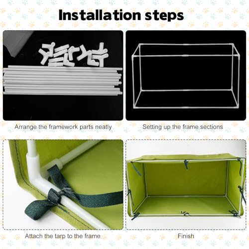 Large Size Outdoor Cat House with Feeding Station U423