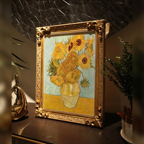 12x16 Wood Canvas Frame Gothic Ornate Black for Wall Art D3778