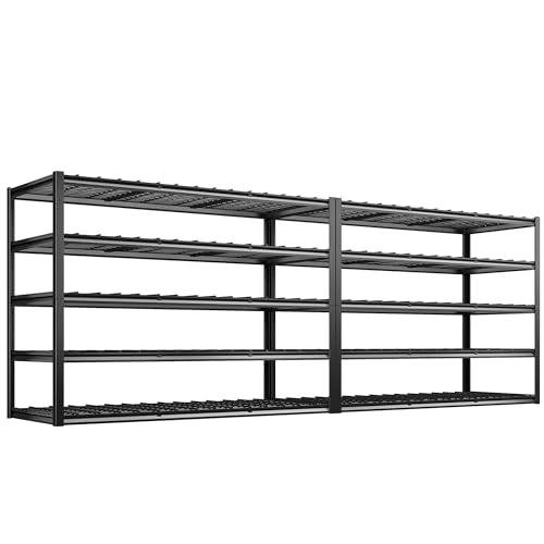 REIBII 60" W Garage Shelving Heavy Duty Metal Storage Shelves L4095