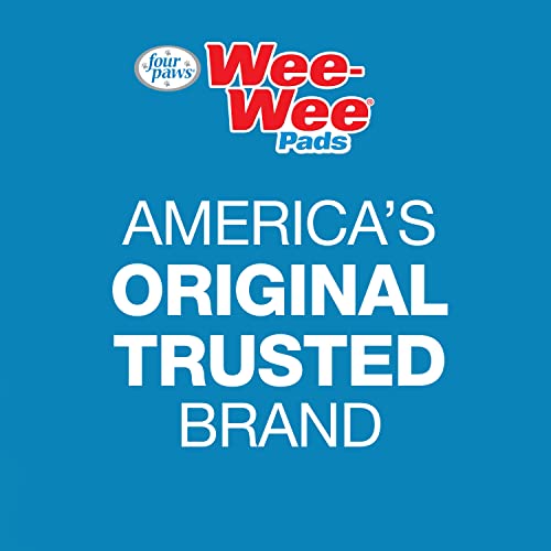 Four Paws Wee-Wee Super Absorbent Pee Pads for Dogs, Unscented, 24" x 24" (22 Count) W652