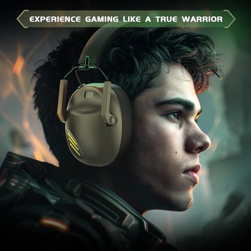 Wireless Gaming Headset with Noise Canceling Mic for PS5, PS4, PC, Switch - Black P129