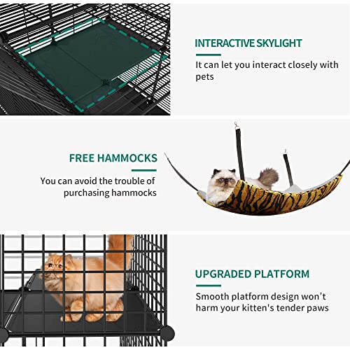 YITAHOME 4-Tier Cat Enclosure with Hammock for Indoor Cats L4976
