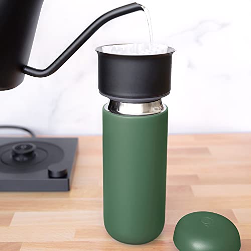 Fellow Carter Move Travel Mug 16 oz, Vacuum-Insulated Stainless Steel, Matte Black D615