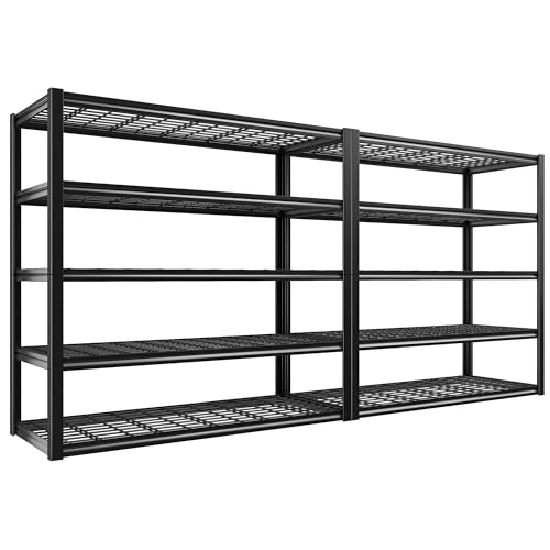 REIBII 60" W Garage Shelving Heavy Duty Metal Storage Shelves L4095