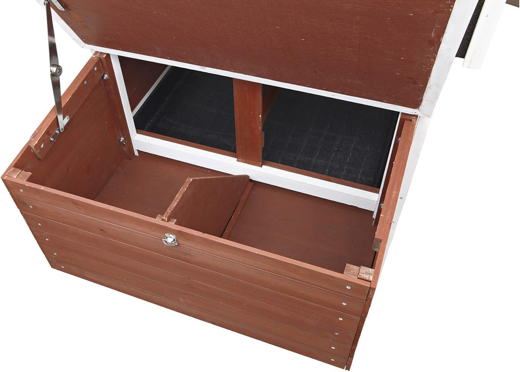 TRIXIE Natura 72-in Enclosed Outdoor Chicken Coop with Run and Nesting Box G496