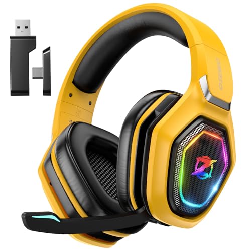 2.4GHz Wireless Gaming Headset for PC PS5 PS4 with Flip Microphone M29946