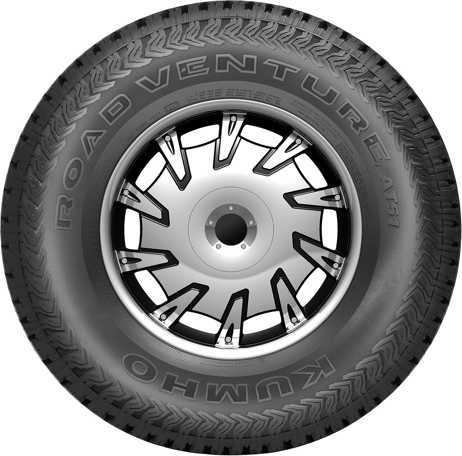 Kumho Road Venture AT51 All-Terrain Tire 265/70R16 112T M71453