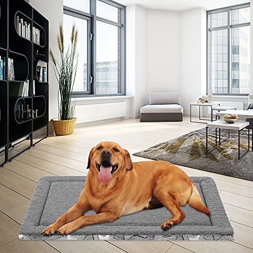 EMPSIGN Dog Bed Mat Reversible Cool & Warm Machine Washable Crate Pad I98396
