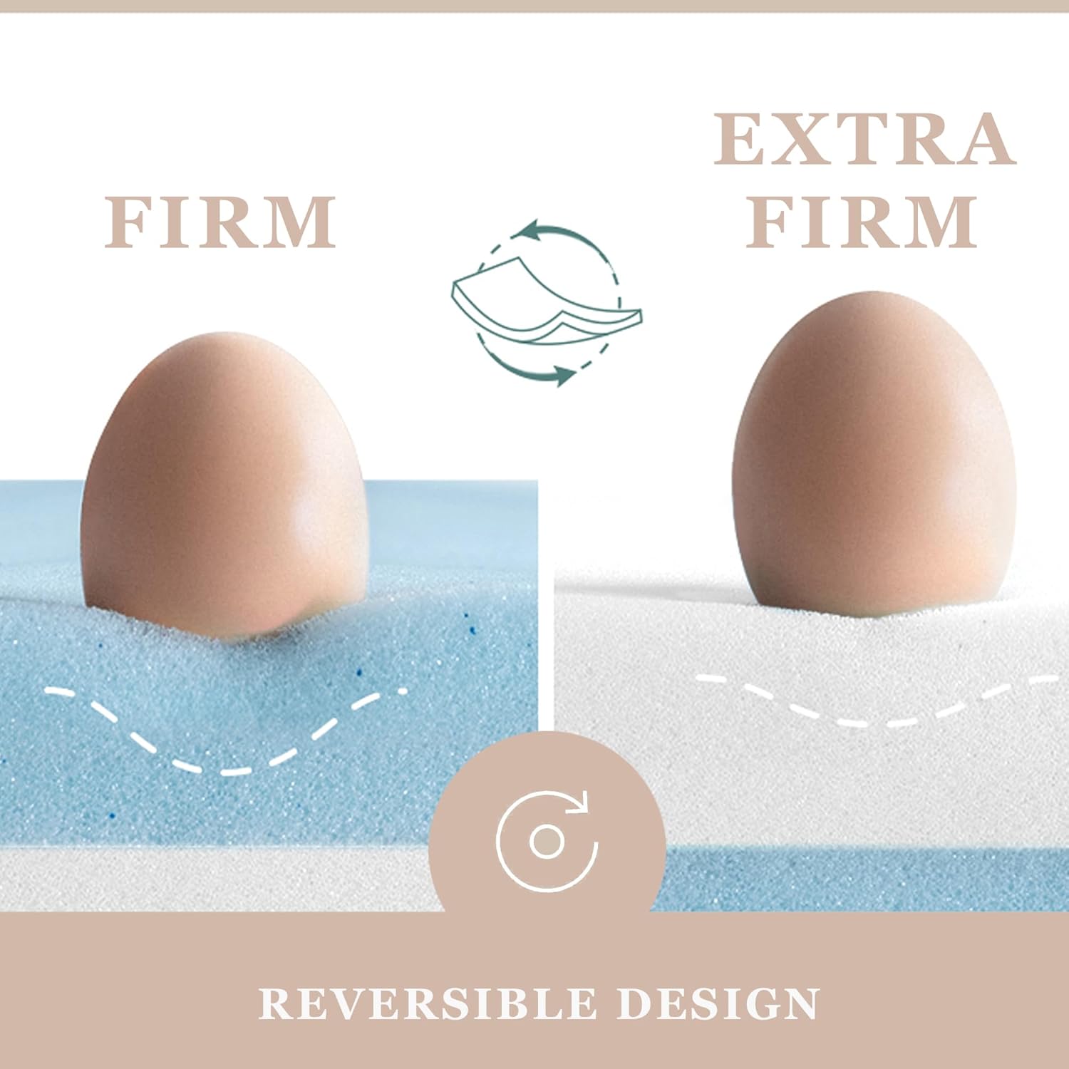 BedStory 4 Inch Firm Gel Memory Foam Mattress Topper Twin Size T358499