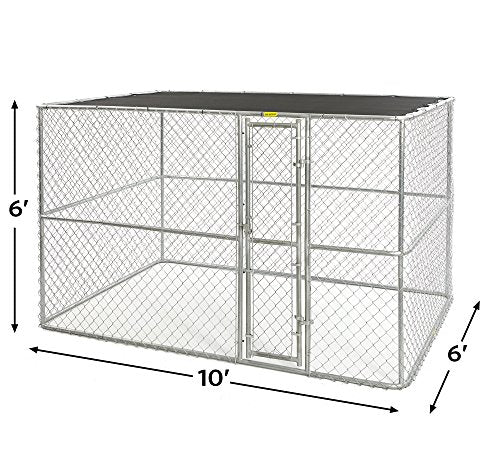 MidWest Homes For Pets Chain Link Portable Kennel with Sunscreen C344321