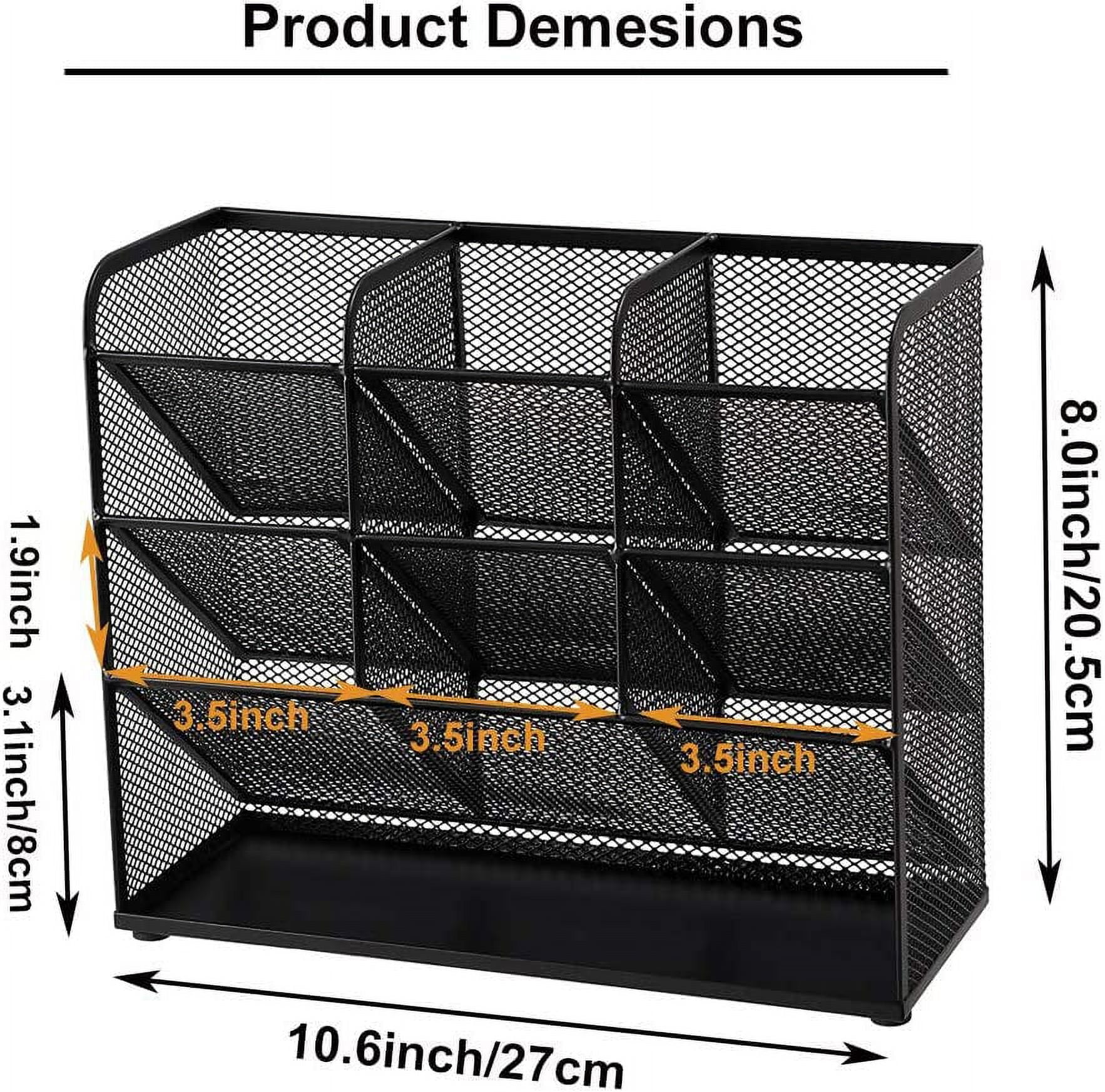 Hometimes Desk Organizer Multi-Functional Pen Holder Storage Rack O16298