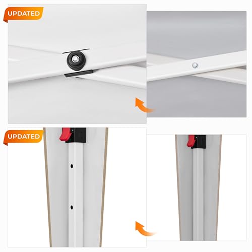 Yaheetech 10x10 Pop Up Canopy with 4 Removable Sidewalls, White F109731