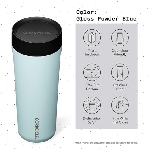 Corkcicle Commuter Cup Travel Mug Insulated Coffee Mug with Lid 17 oz Dragonfly J36810