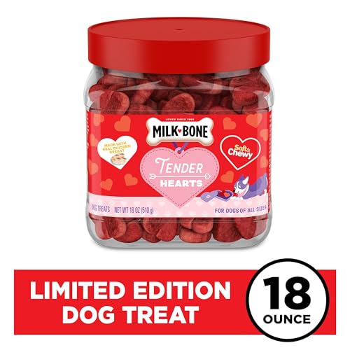 Milk-Bone Valentine's Tender Hearts Soft & Chewy Dog Treats, 18 oz M49193