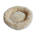 Cat Tree Tower Accessories Replacement Parts Round Top Cushion Cover Bed for Cat Perch with Elastic Band (13.8", Beige)