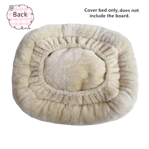 Cat Tree Replacement Cushion Cover with Elastic Band, Beige, 13.8" W2897