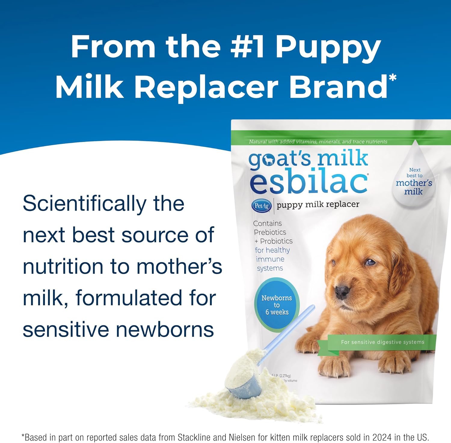 Pet-Ag Goat’s Milk Esbilac Powder for Puppies, 5 lb W12999