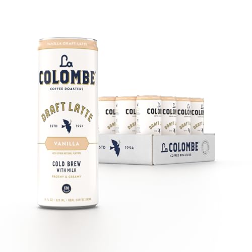 La Colombe Coffee, Triple Draft Latte, 11 fl oz Cans (Pack of 12), Coffeehouse Quality Cold Brew, Specialty Grade Coffee Beans, Ready-to-Drink On-the-Go