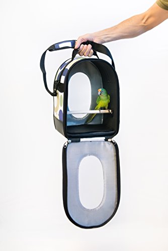 Prevue Pet Products Soft Sided Bird Travel Carrier with Perch, Small H41908