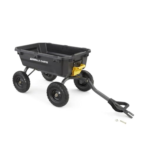 Gorilla Carts Heavy-Duty Dump Cart, 600 lb Capacity, Steel Frame Y885543
