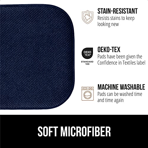 GORILLA GRIP Slip Resistant Chair Cushions, Memory Foam, Set of 2, Beige W525