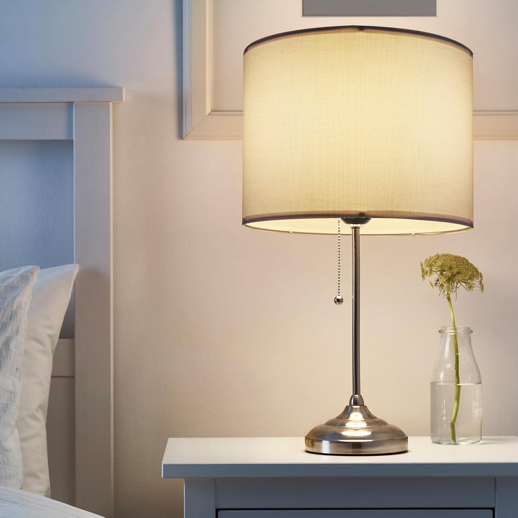 White Drum Lamp Shades Set of 2 for Table & Floor Lamps I849