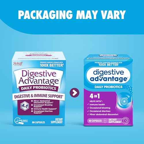 Digestive Advantage Probiotics for Women & Men, 80ct Capsules U2525