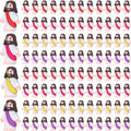 100 Pack Mini Jesus Figurines Bulk Little Jesus Figures Toys Religious Jesus Doll Christ Savior Tiny Jesus for Church Hide Thanksgiving Day Sunday School Craft Baptism Gift(Multicolor)