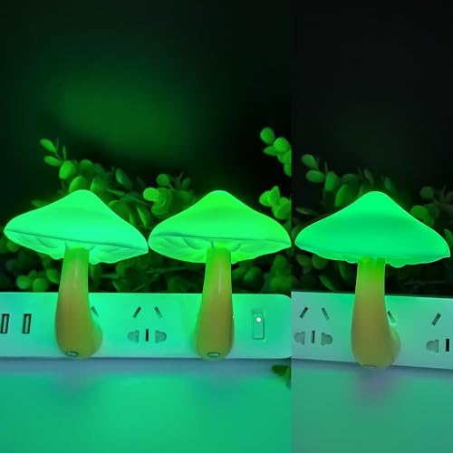 AUSAYE 5Pack Sensor LED Night Light Plug in Mushroom Lamp for Bedroom G797882