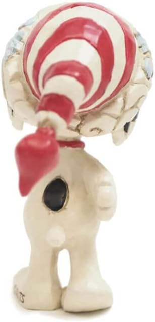 Enesco Peanuts Jim Shore Snoopy Christmas Cap Miniature Figurine, 3 Inch M28270