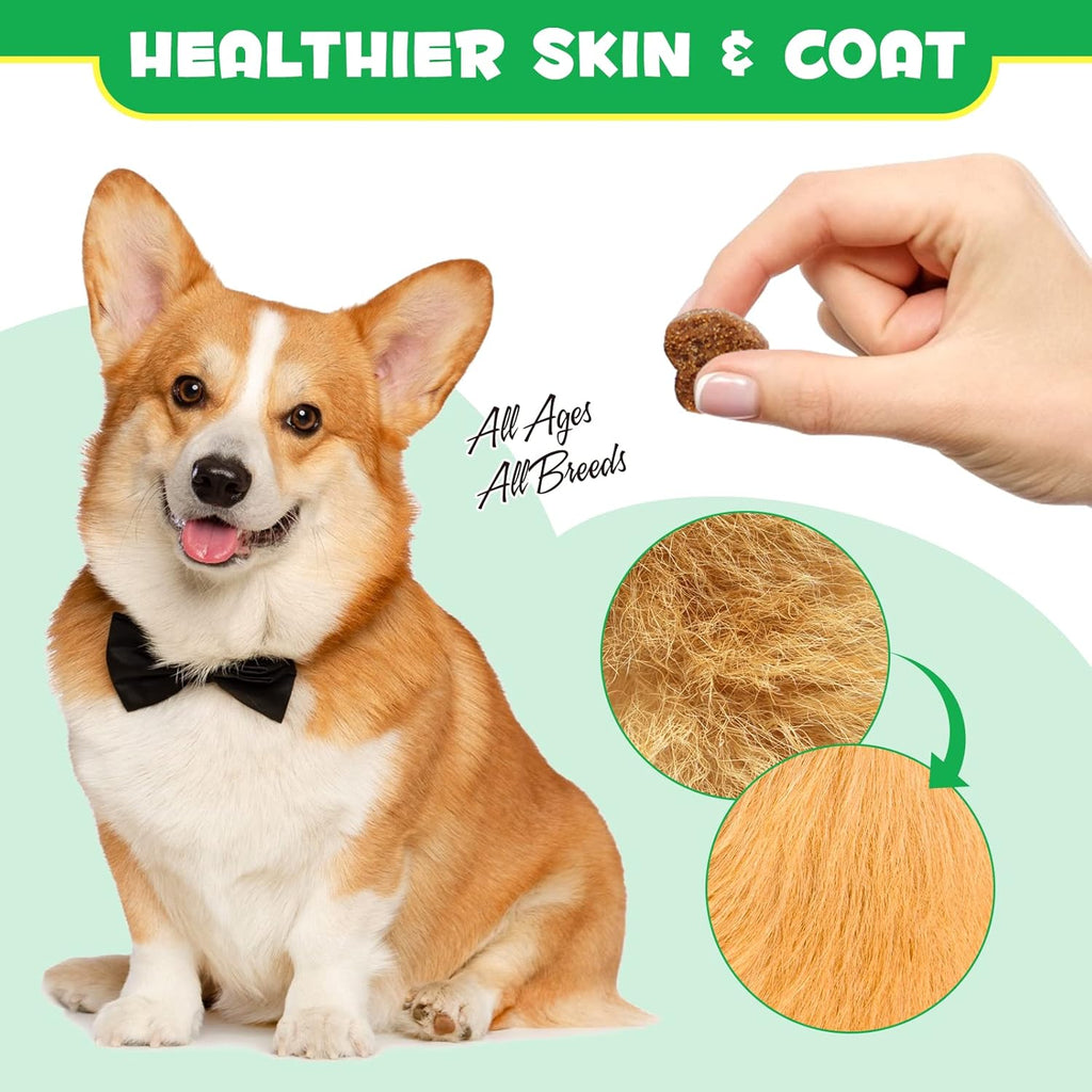 Probiotics for Dogs Digestive Enzymes & Gut Health, 120 Soft Chews, Duck Flavor A90169