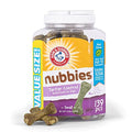 Arm & Hammer for Pets Nubbies Dental Treats for Dogs | Dental Chews Fight Bad Breath, Plaque & Tartar Without Brushing | Peanut Butter Flavor, 20 Count