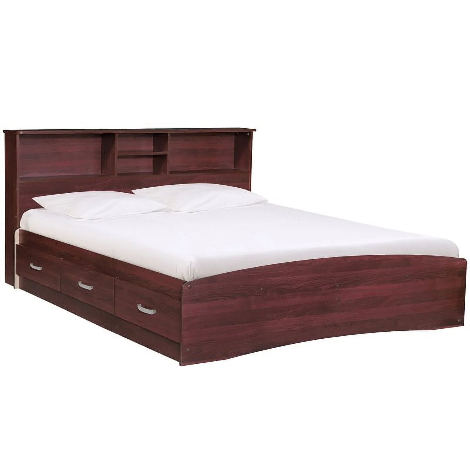 Home Square 3-Piece Queen Bedroom Set with Tall Chest, Wardrobe & Nightstand N72504