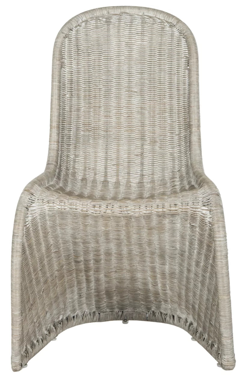 SAFAVIEH Tana Wicker Side Chair Antique Grey N259953