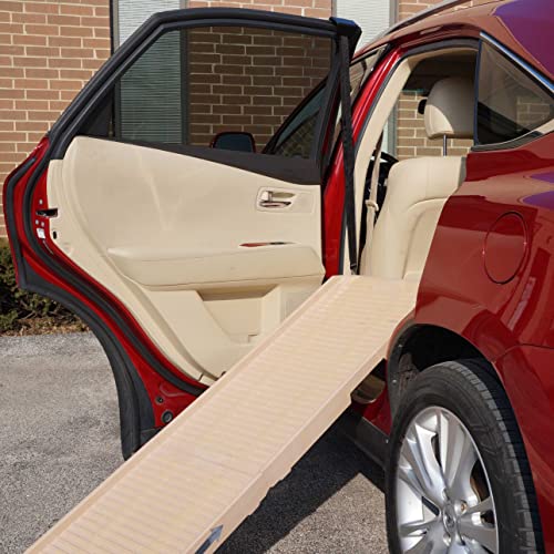 Petstep Original Folding Pet Ramp, Khaki/Beige Z85380
