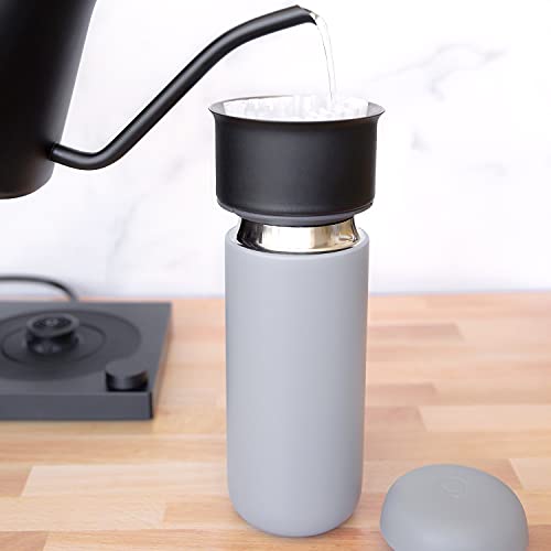 Fellow Carter Move Travel Mug 16 oz, Vacuum-Insulated Stainless Steel, Matte Black D615